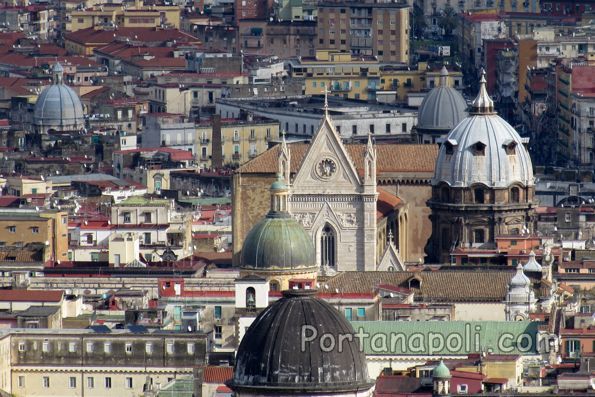 Panorama view of Naples Cathedral
