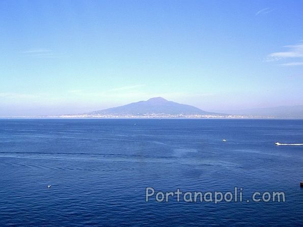 Panoramic view of the Gulf of Naples and Vesuvius