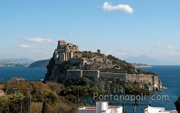Castello Aragonese and vesuvius