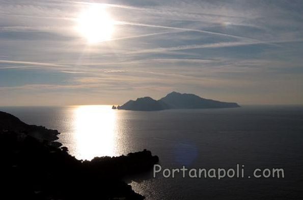 Panorama of Capri from Annunziata